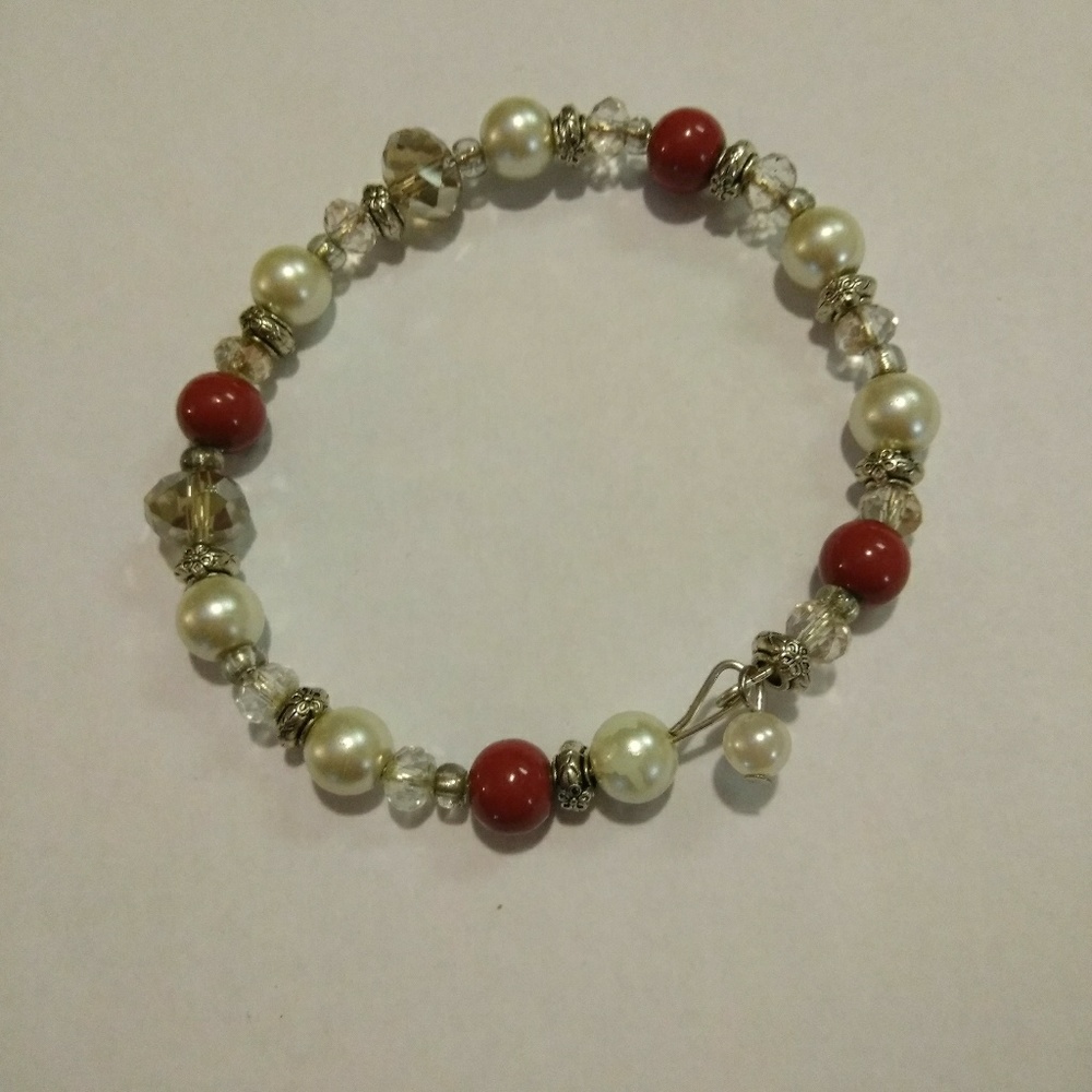 Maroon Charm Bracelet